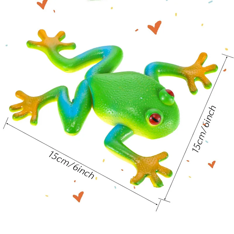 Engraçado realista sapo macio elástico sensorial tdah alívio do estresse brinquedos espremer animais presentes de aniversário festa favores para crianças adolescentes