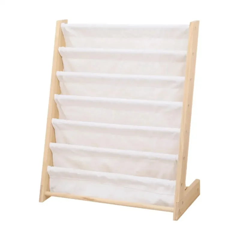 

Children Book Rack Storage Gift Kids Sling Bookshelf Wooden Bookcase for Kids Room Boys Girls Magazines Study Room Picture Book