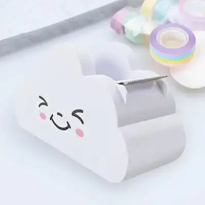 Rainbow Cutter Adhesive Tape Dispenser Desktop Stationery Multi Function Cutting Tool Washi Tape Holder Paper Cutters Storage