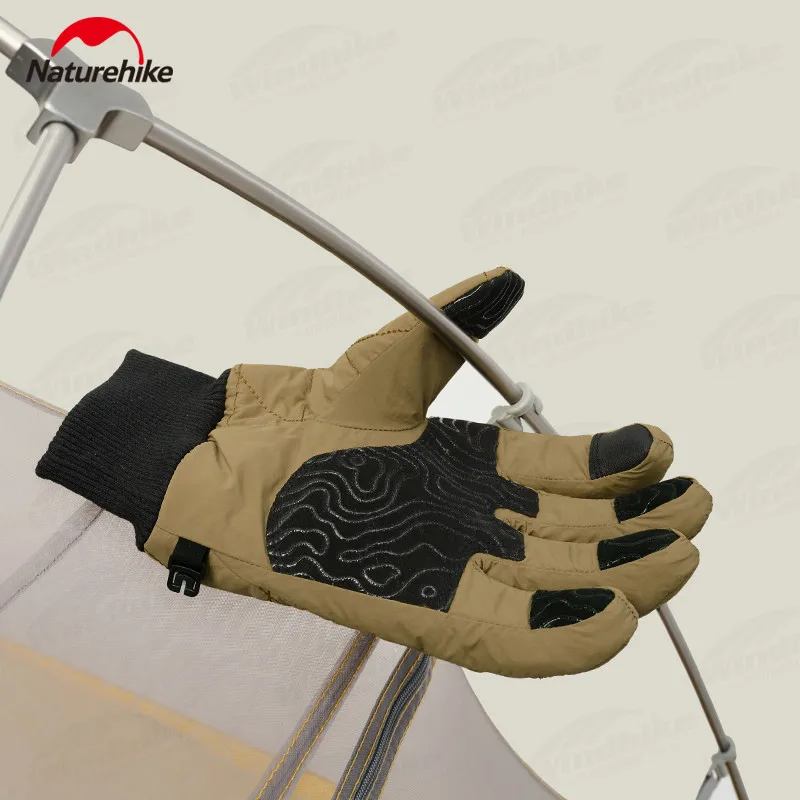 Naturehike-guantes de algodón para hombre y mujer, manoplas antideslizantes para deportes al aire libre y escalada de montaña, 90% M, para invierno