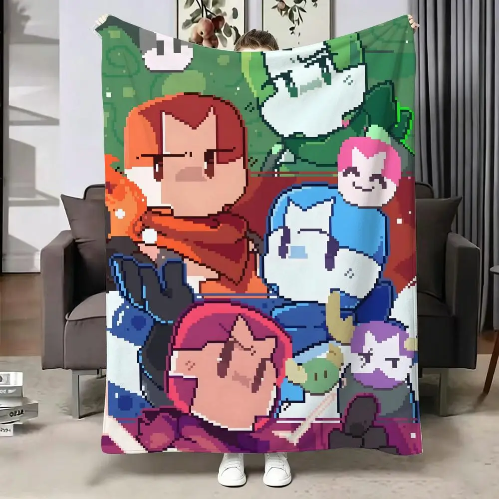 Game C-Castle C-Crashers Throw Soft Warm Flannel Blanket, Multi-use Throw for Bed Sofa Office, Air Conditioning Nap Blanket