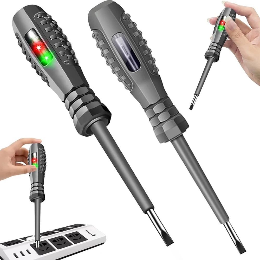 Chave de Fenda Magnética 2 em 1 com Sensor de Tensão Sem Contato para Eletricista e Notebook
