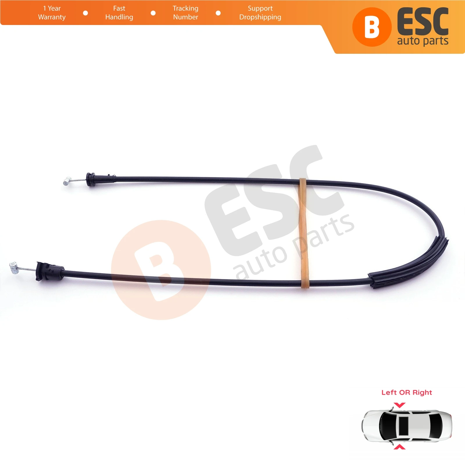 ESC EDP1035 Front Left or Right Door Inner System Release Latch Bowden Cable 7700413048 for Renault Clio BB MK2 1998-2012