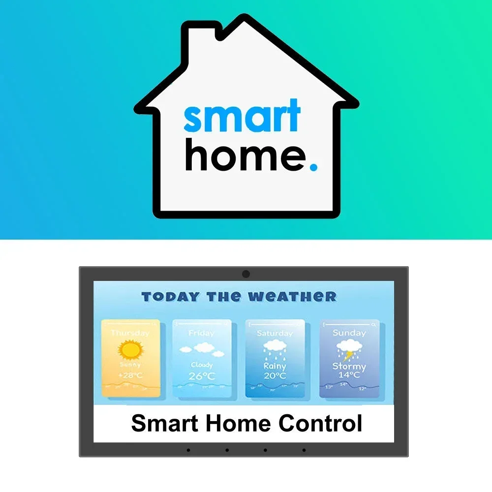 Smart Home Matter Thread Wifi 10.1/15.6 Inch Wall Mounting  Display Relay Rs232 Rj45 Automation Device Control Tablet Panel