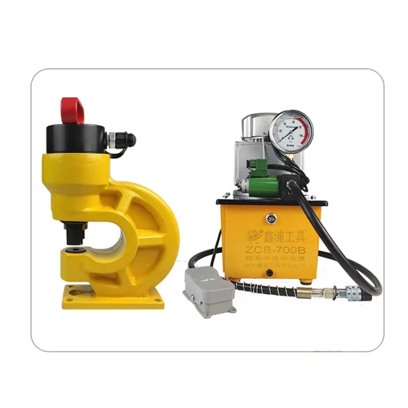 CH-60 Portable Metal Manual Steel Plate Knockout Busbar Punching Tool Hydraulic Puncher
