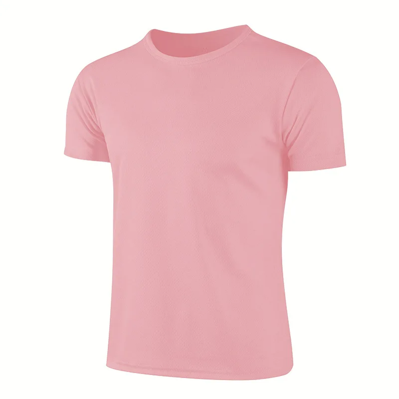 Veelkleurig sneldrogend sport-T-shirt met korte mouwen Gym Jerseys Fitnessshirt Trainer Running T-shirt Ademende sportkleding voor heren