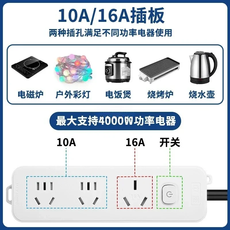 Discharge gun power strip 4000W new energy tram conversion electrical appliance