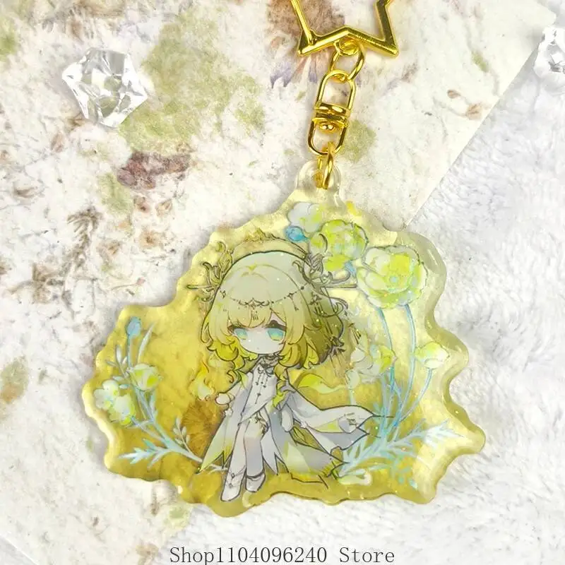 

Anime GAME Honkai: Star Rail Aglaea Phainon Tribble Castorice The Herta Cosplay Acrylic Schoolbag Key Chain Pendant Keychains To