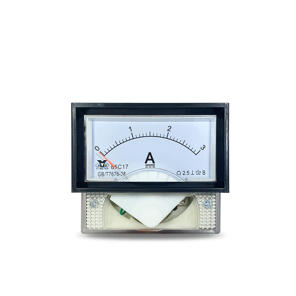 85C17 DC 1A 2A 3A 5A 10A 15A 20A 30A 50A 75A 100A Analog Current Panel Meter Ammeter for Circuit Testing Ampere Tester Gauge