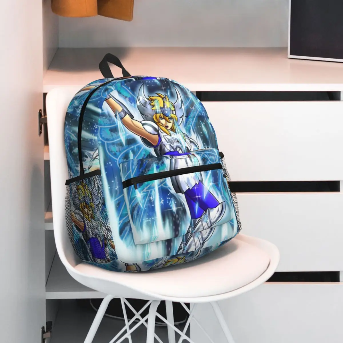 애니메이션 궁수자리 시그너스 히요가 학생 백팩 스쿨 백 하이킹 여행 데이팩 남녀 공용 책가방 숄더백