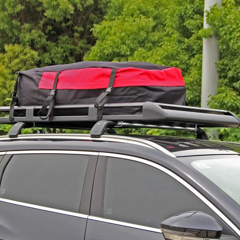 Car Top Carrier Waterproof Car Roof Storage Bag Roof Rack Luggage Box Travel Accessories Car Topper Luggage With Buckle Strap