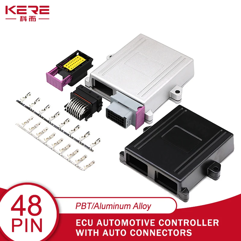 placa de circuito do ecu que corresponde liga de aluminio shell tomada da caixa motor automotivo controlador do carro auto conector 48p 100 grupos 01