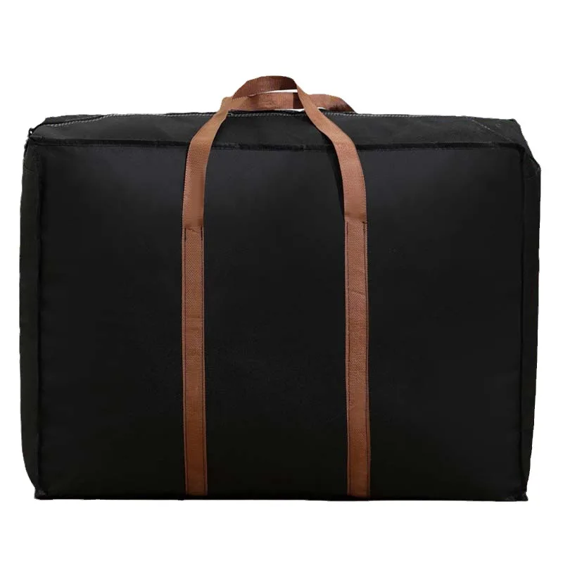 Big Capacity Folding Luggage Bag Travel Clothes Storage Bags Zipper Non-woven Suitcase Foldable Moving House Duffle Bag Handbag