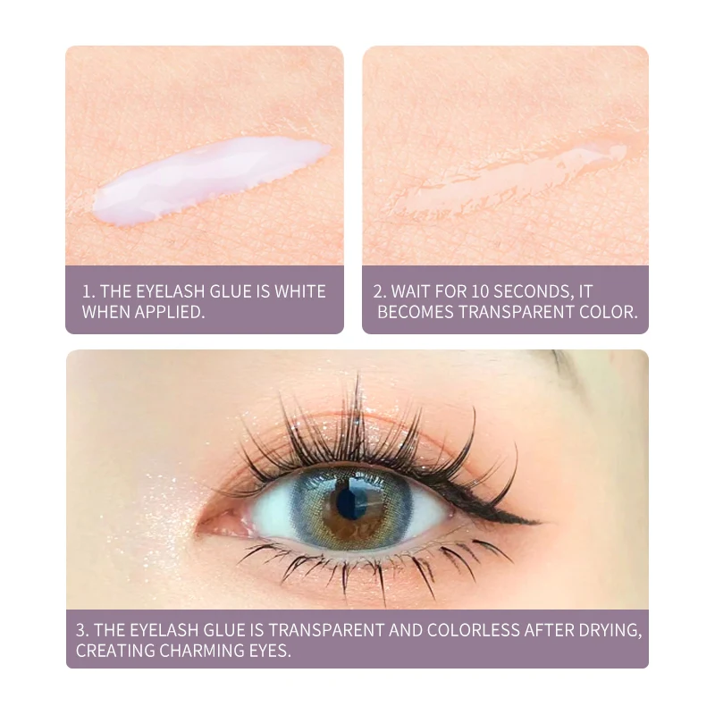 FinyDreamy Eyelash Extension Glue For DIY Cluster Lashes Self Application Fast Dry Strong False Eyelash Strip Lashes Adhesive