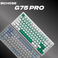 MCHOSE G75 Pro Wireless Mechanical Keyboard 75% Layout Gasket Mounted 5 Layers Dampening RGB Backlit Tri-Mode Hot Swappable