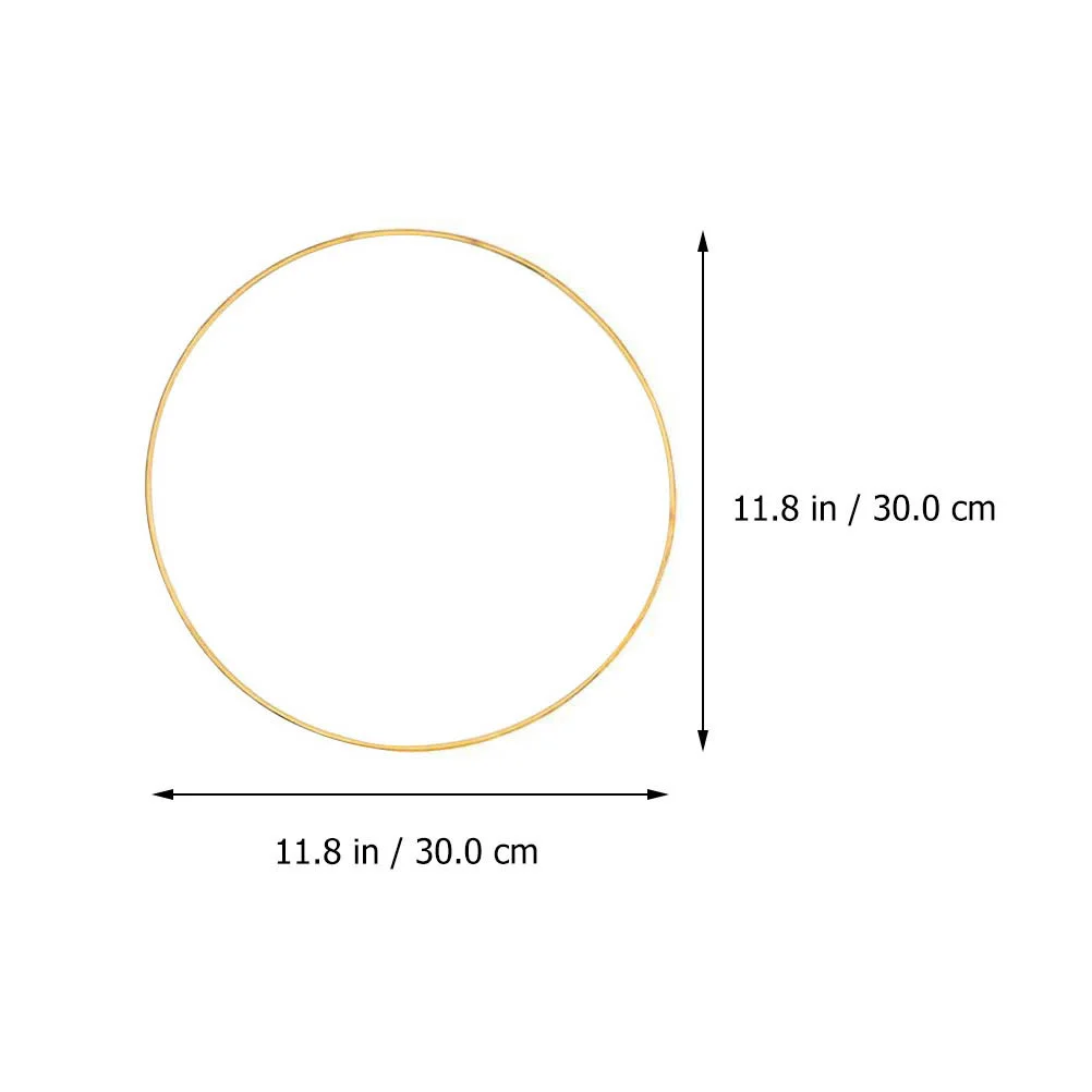 

5pcs Metal Crafting Rings 6 Inch Diy Dream Catcher Supplies Wall Hanging Decor Garland Wind Chime Craft Projects