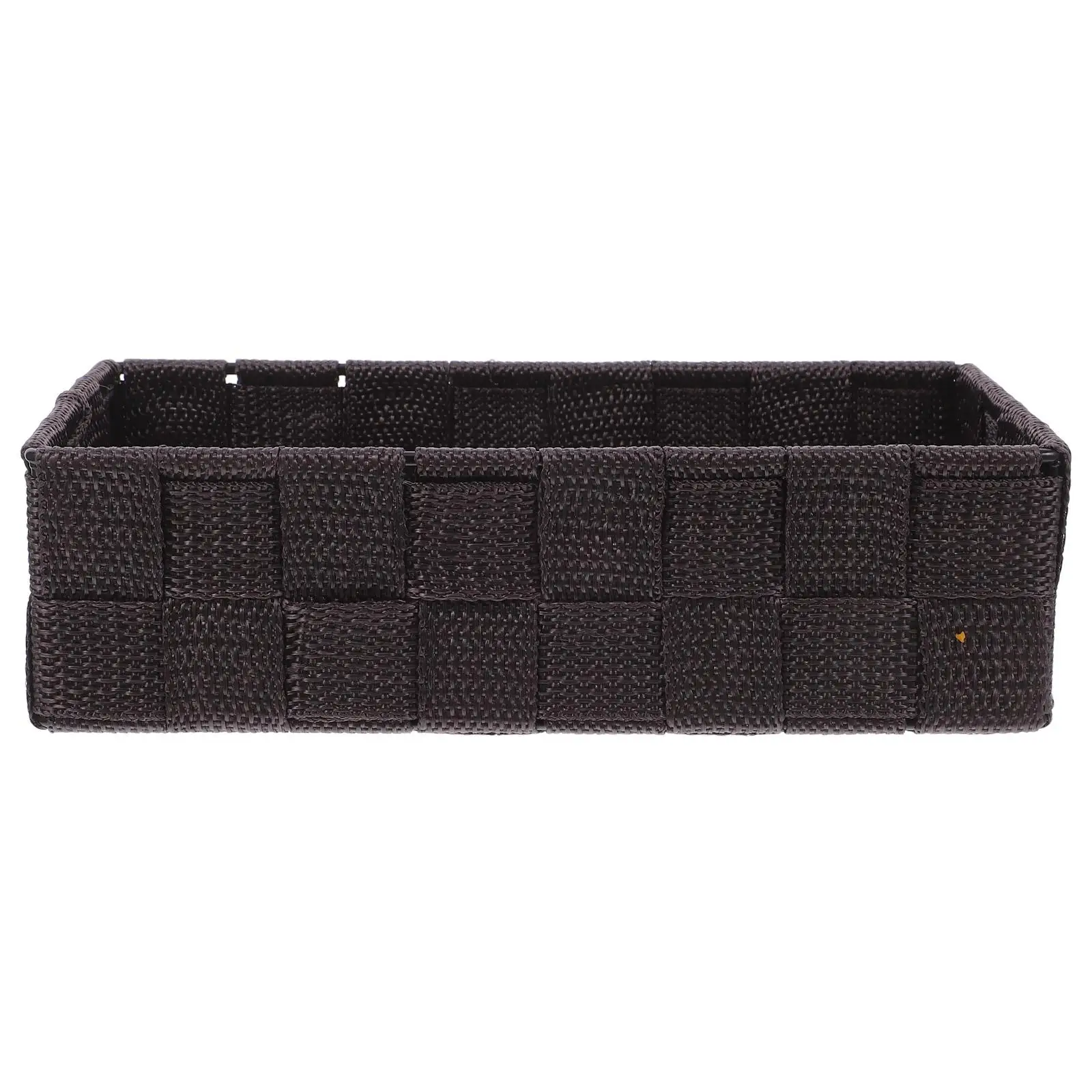 

Nylon Fabric Storage Basket Desktop ganizer for Cosmetics Stationery Bath Towel Rack Tray Closet Shelf Small Woven Baskets Home