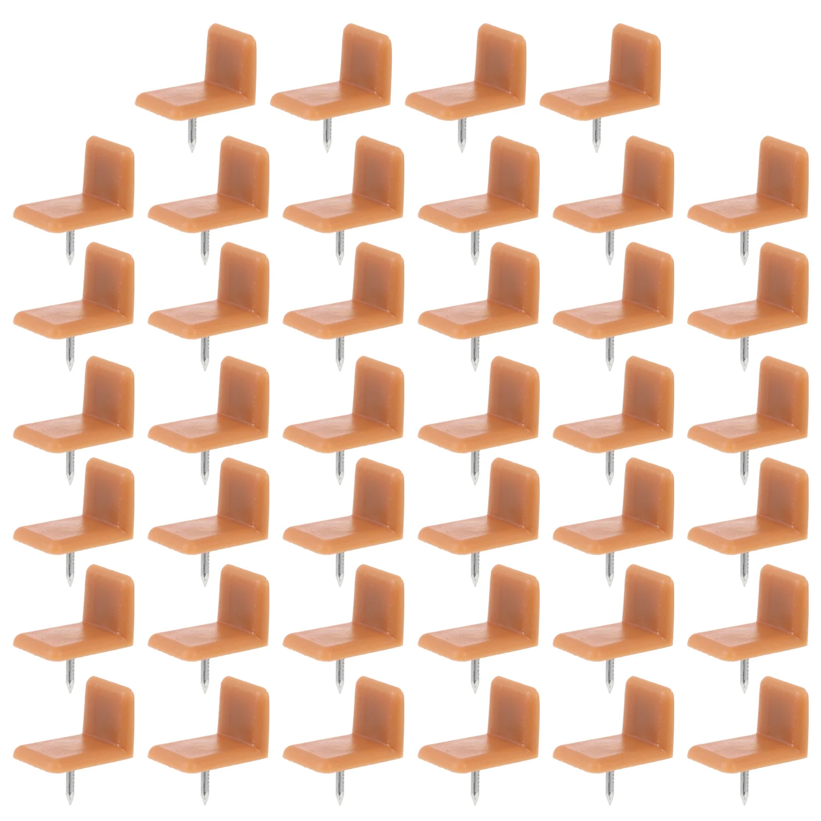 

40 Pcs Plastic Drawer Slides Pointed Nails Guides Component Glide Replacement Glides Iron Tack