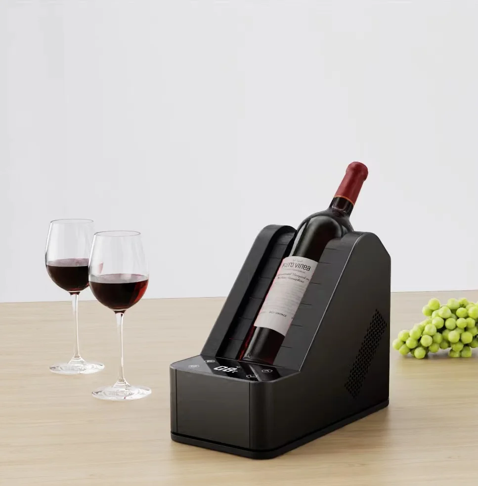 Wine Cooler, Wine and Some Champagne Bottles, Single Bottle Wine Cooler Keep Cold Up to 24h, Iceless Chiller at Christmas Party,