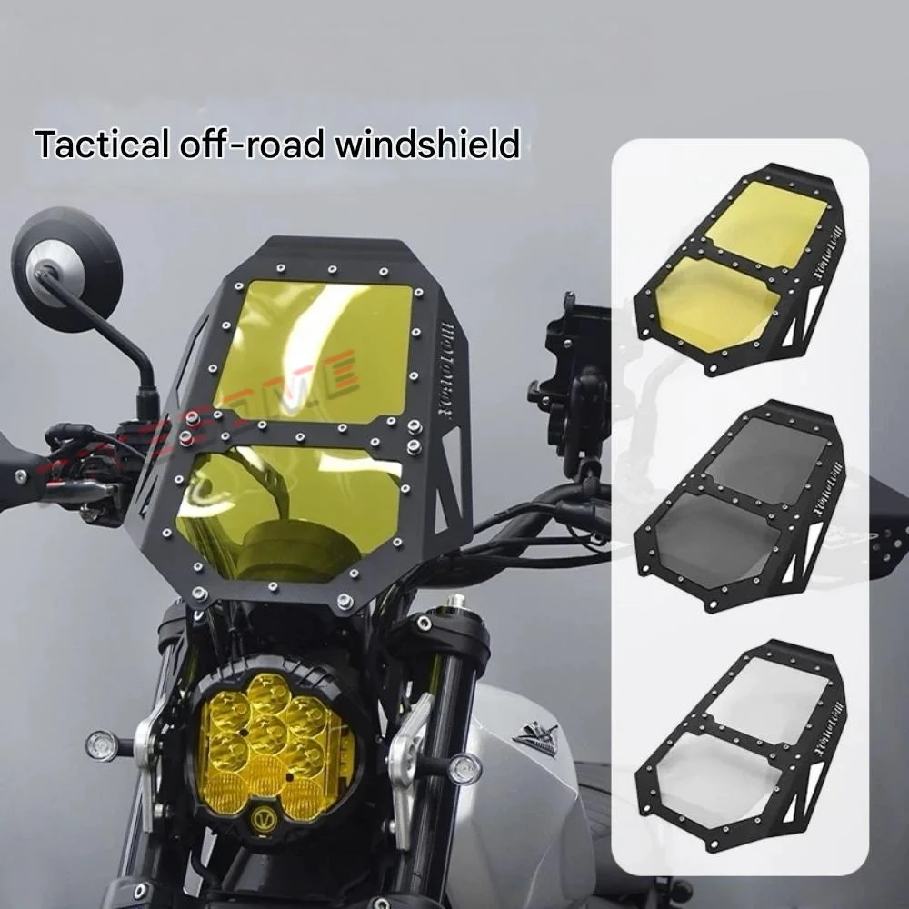 Aluminum Alloy Windshield For Fit BRIXTON CROSSFIRE 500 GK500 Modified Headlights