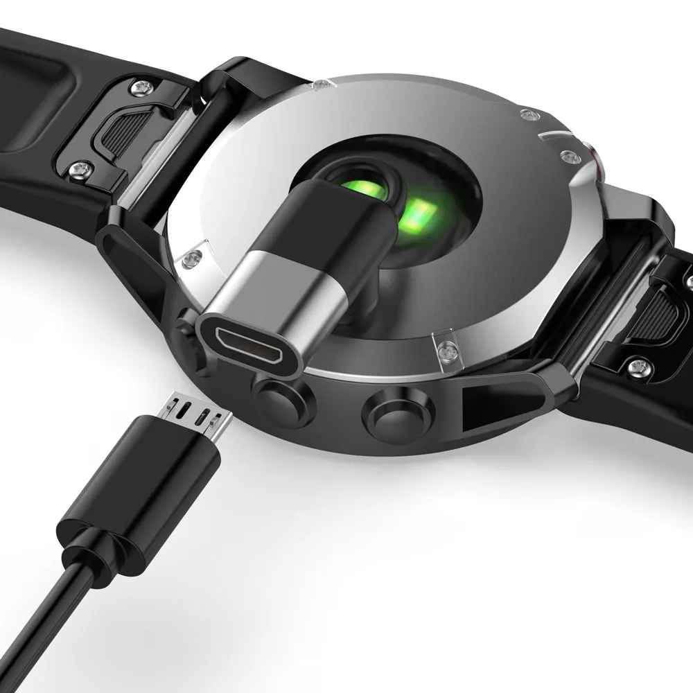Adaptador de carga tipo C/Micro USB a 4 pines para Garmin Fenix 5/5S/5X/6 Forerunner 45/45S/245/245M/935 convertidor de carga de reloj inteligente