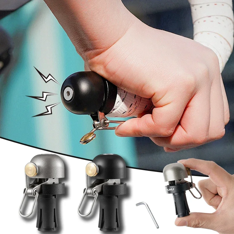 

Mini Bicycle Handlebar Bell Bell Clear Loud Sound MTB Road Bike Horn Bicycle Bell Alloy Plug Warning Bell Bike Accessories