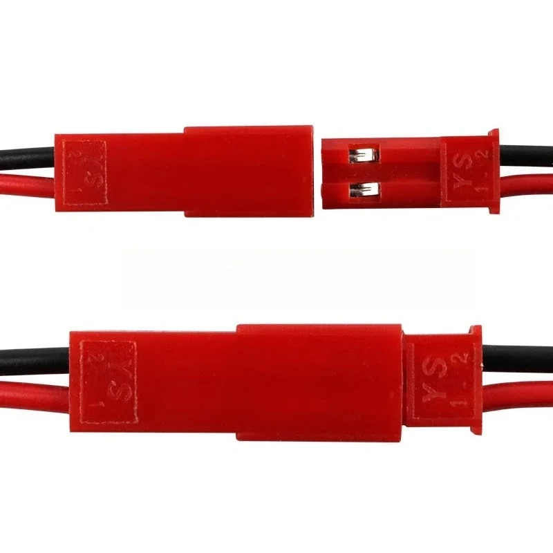 10Pcs/lot 10/15/20/30cm 2 Pin JST Plug Connector Male+Female Plug Connector Cable Wire for RC Toys Battery LED Lamp