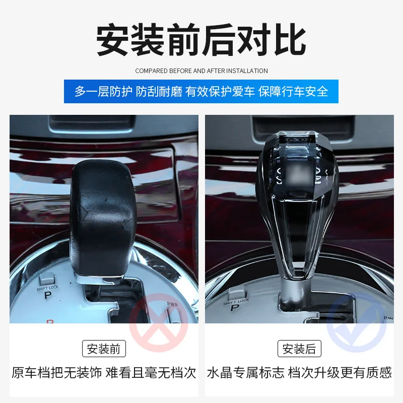 High Quality Crystal Handles Gear Shift Knob Lever Stick Head For Toyota Lexus Mazda Crown Mitsubishi