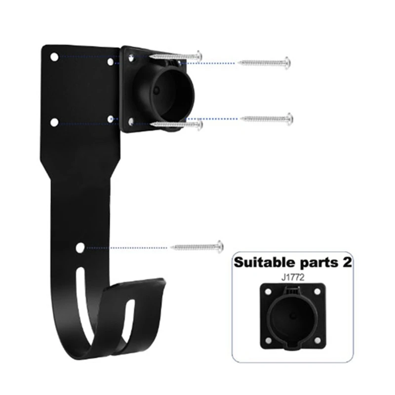 J1772 EV Charger Holder EV Charger Holder For All J1772 EV Charger Models Charging Cable Holder