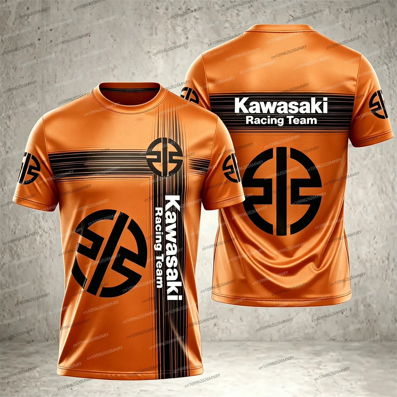 

Summer Men's Tshirt Top 3D Printed Motorcycle Kawasaki Tshirt LogoWomen Short-sleeved Breathable T-shirt Motorcycle Kawasaki