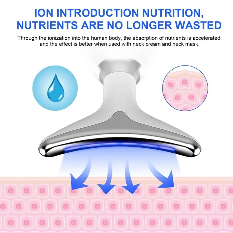 เครื่องนวดหน้าและลำคอหลายสี ช่วยลดเลือนริ้วรอย ยกกระชับผิว พร้อมการบำบัดด้วยแสงสีแดง ดูแลผิวด้วยไมโครเคอร์เรนท์ EMS