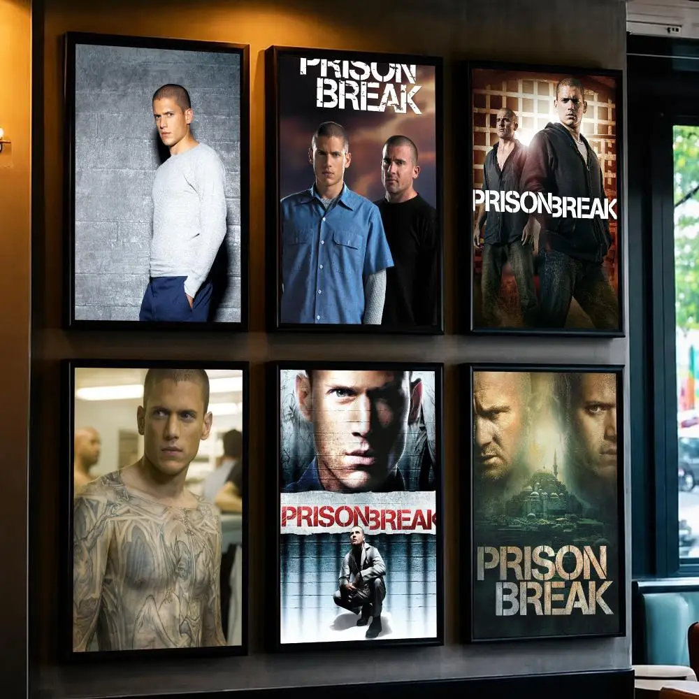 tv series P-Prison Break-K Poster Removable Wall Sticker for Home Cafe Bar Office Interior Decor