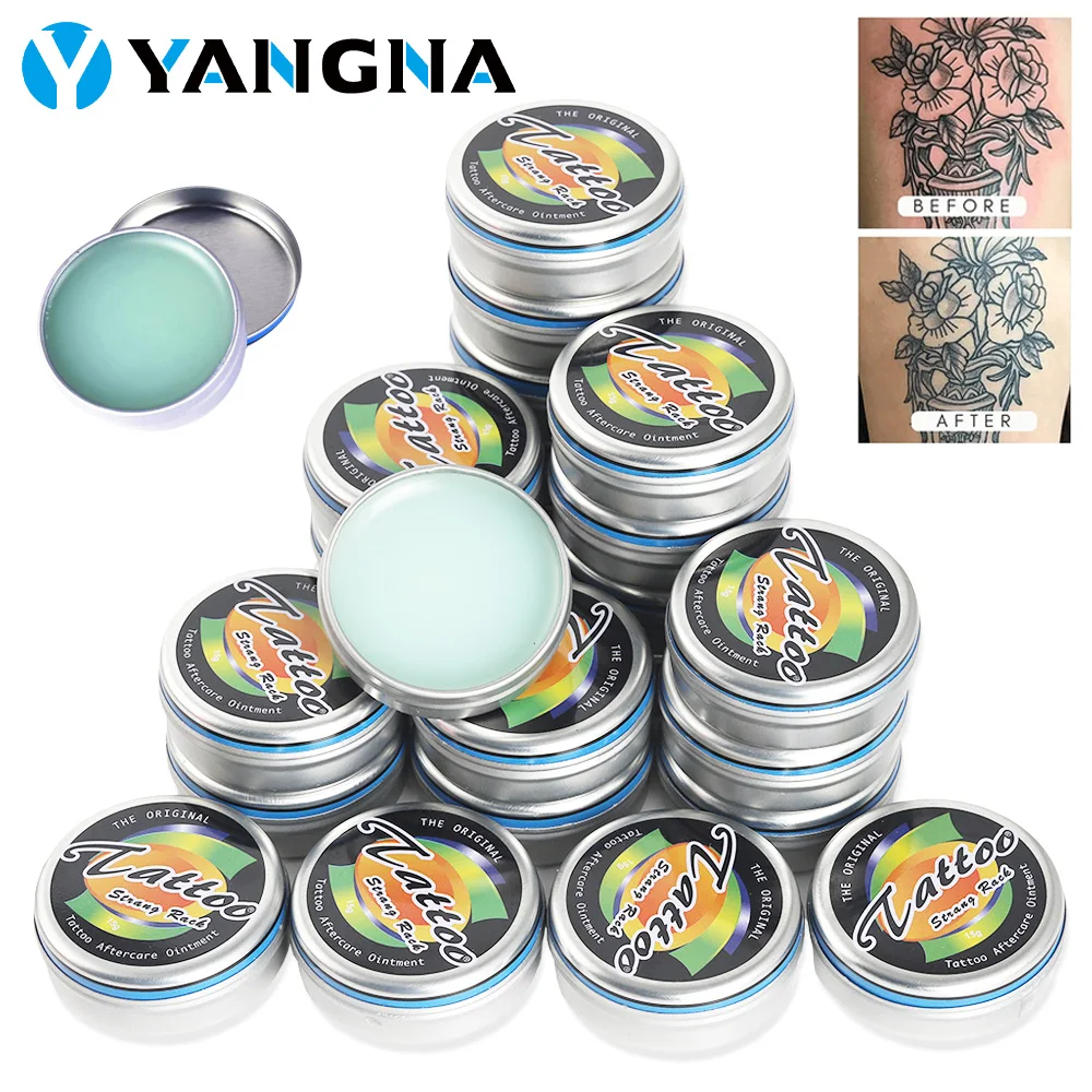 Crema curativa Natural para el cuidado posterior del tatuaje, pomada de recuperación rápida para la piel, accesorios de tatuaje, 5/10/15/24/48 piezas