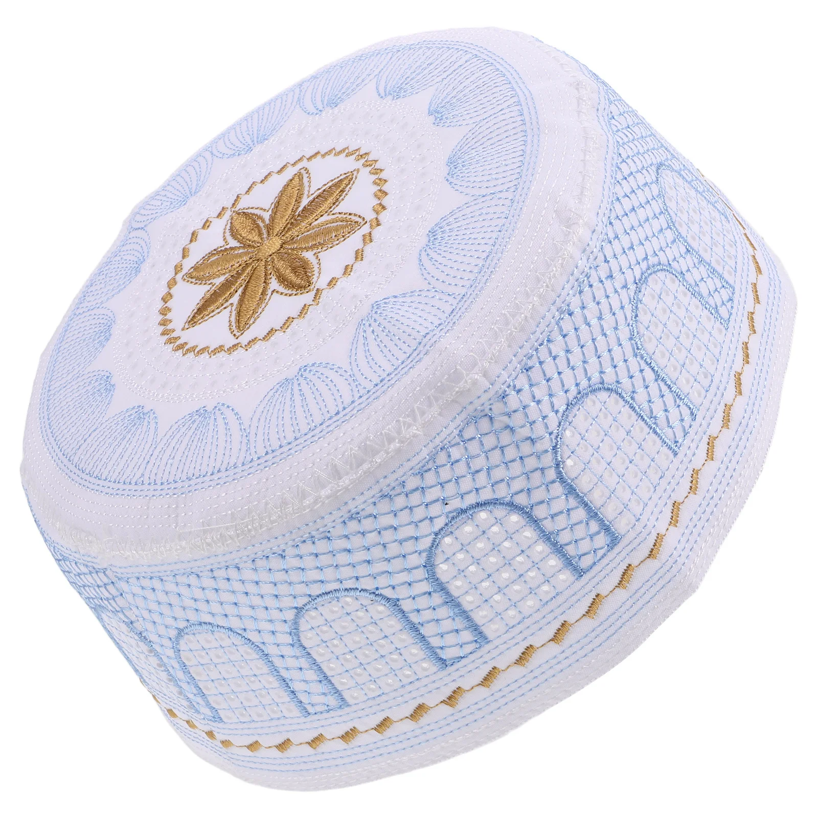 

Islamic Prayer Hat Men Traditional Craftsmanship Intricate Embroidery Comfortable Fit Worship Holiday Events Stylish