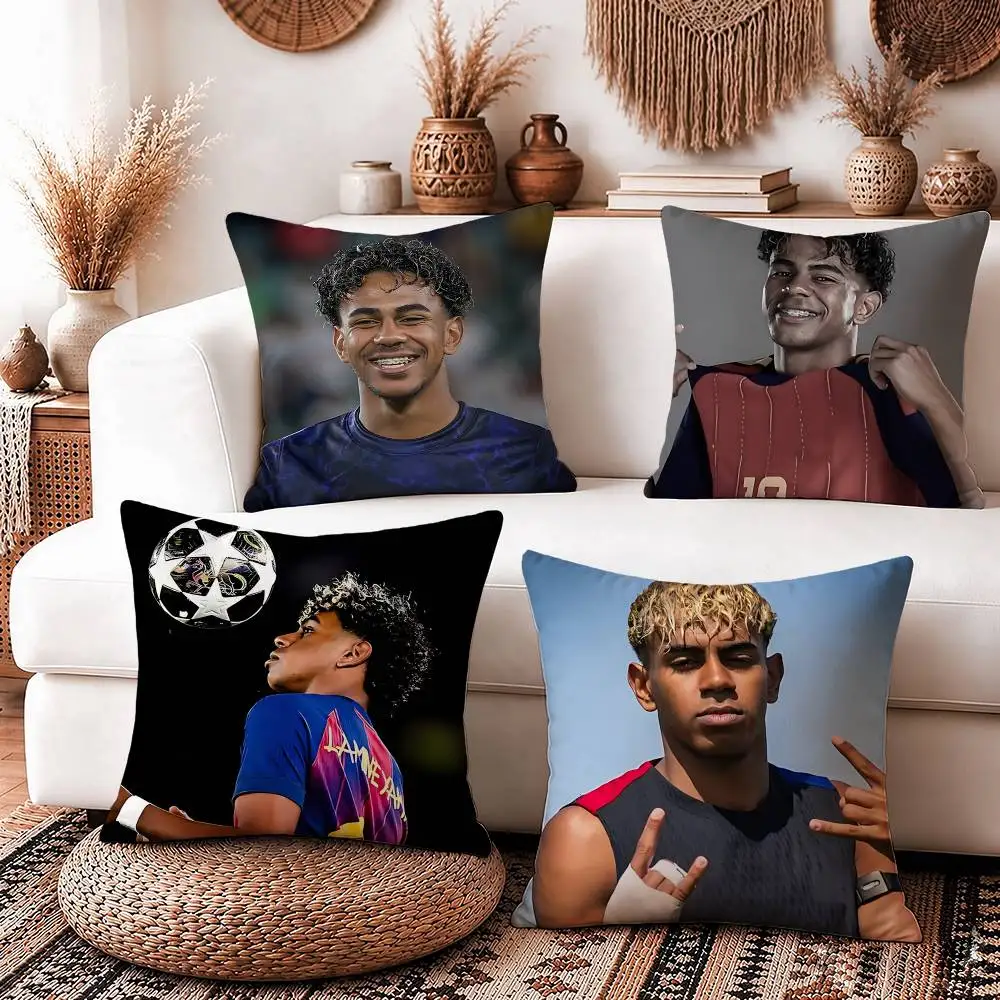 LY 304L-Lamine Yamal Starboy Square Sofa Pillow Cover Solid Color Living Room Home Decor Cushion Case