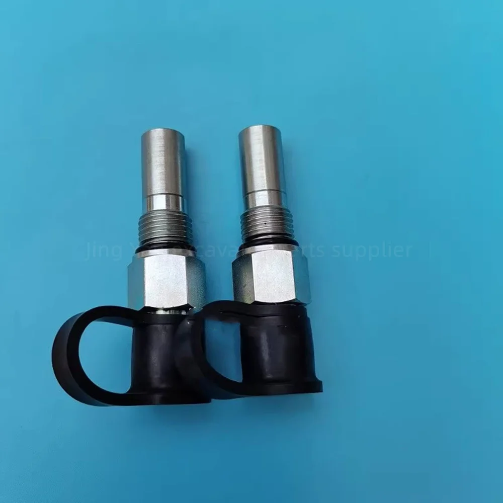 For Sany SY75 XCMG XE80 Lingong LG80 Shantui Heske Distribution Valve Steering Motor Valve Cover Limiter Plug Excavator Parts