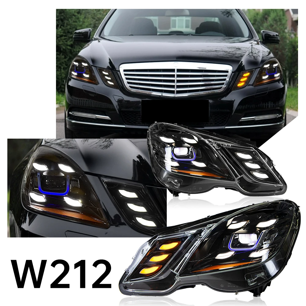 

Car Head Lamps For Benz W212 Headlight E200 E260 E300 2010-2013 LED Projetor Daytime Running Light Cars Accessories 2PCS