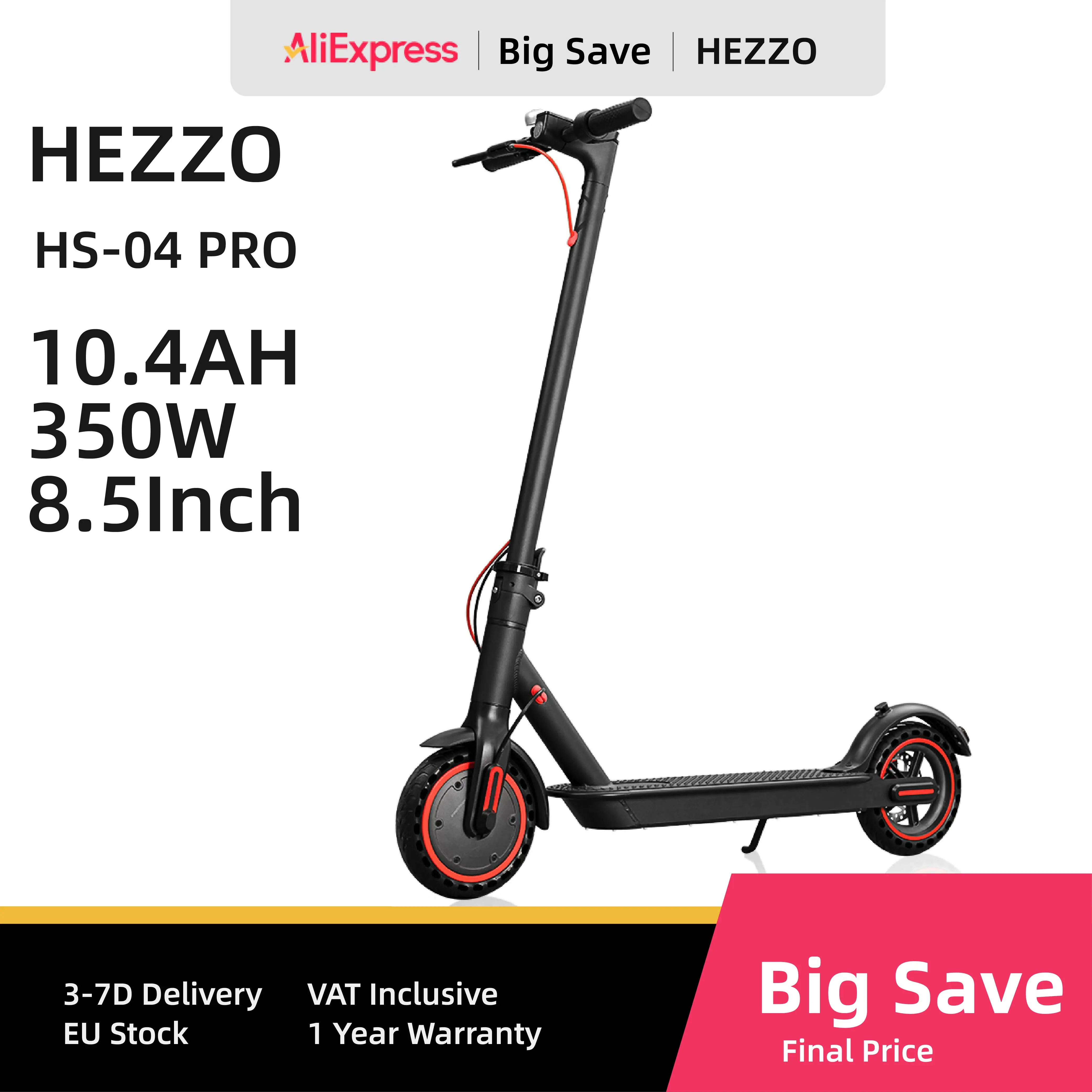 HEZZO HS-04PRO bici elettrica Scooter 36 v10ah batteria 350w motore pieghevole Scooter elettrico