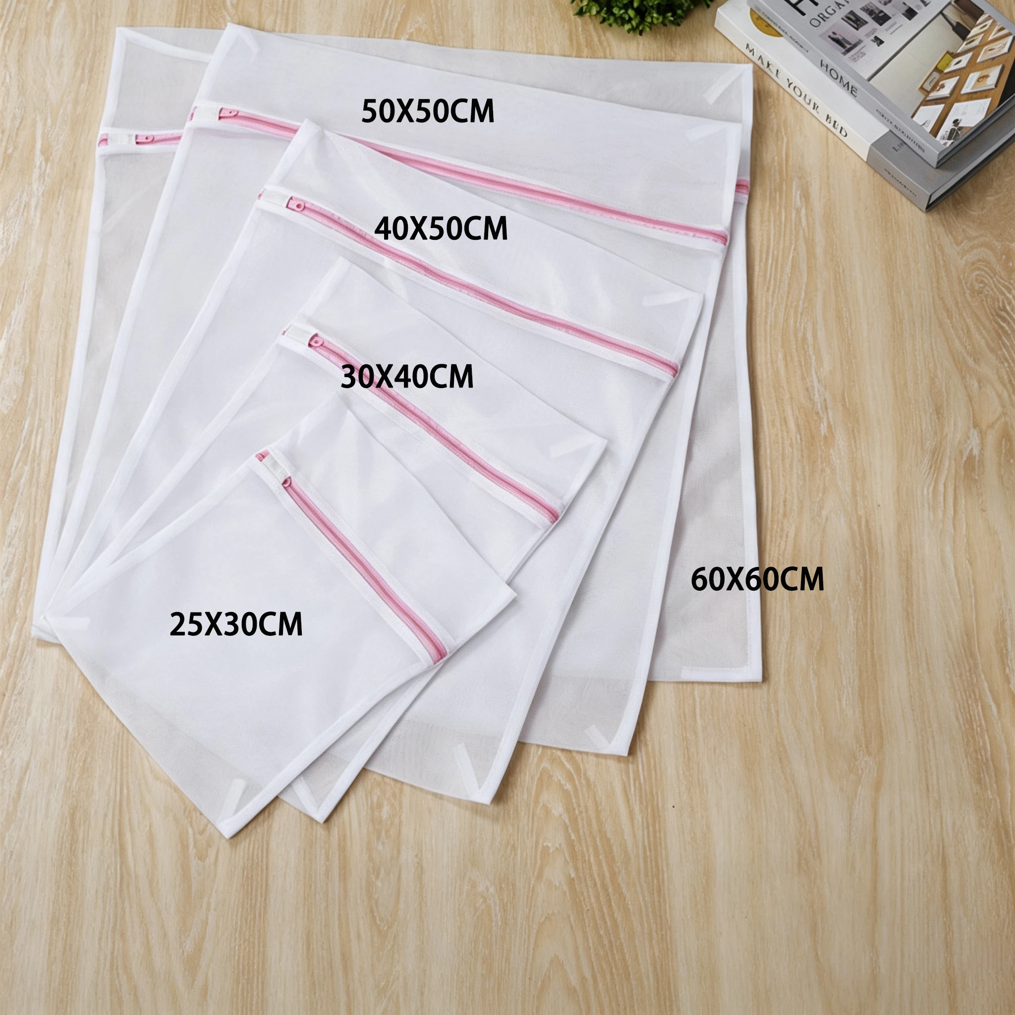 1/2/5PC Durable Polyster Mesh Zipper Storage Pouch Bag Stuff Sack Multipurpose Home Outdoor Travel Activity Pouch Laundry Bag