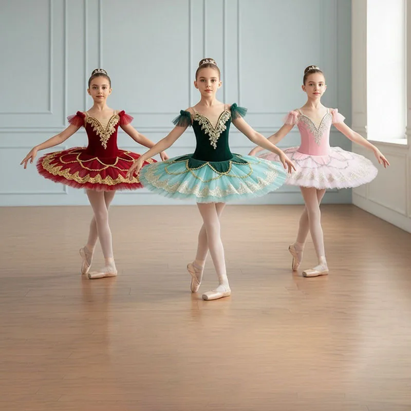 

Ballet Tutu Kids Clothes Vestido Girl Mesh Princess Dress for Children's Day