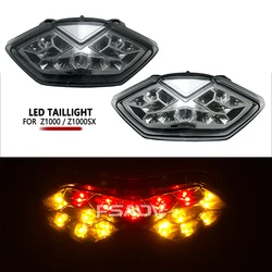 Luz trasera de freno para motocicleta, intermitentes LED integrados para Kawasaki Z1000, Z1000SX, Z 1000, 2010, 2011, 2012, 2013