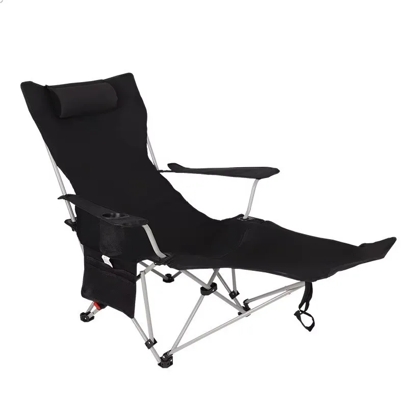 YTYIN4-Position Reclining Modern Lightweight Plus Size Camping Chair Carbon Steel Frame Quick-Fold Portable For Dining Travellin