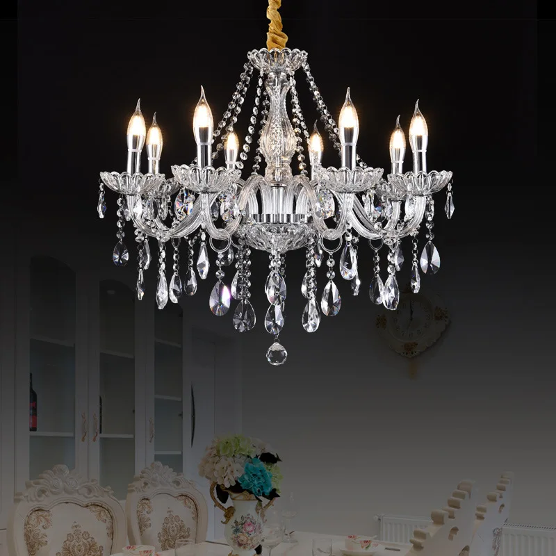 

European-style living room lamp, wedding crystal lamp, home warm crystal chandelier