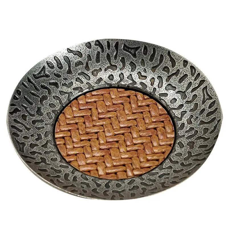 Podkładka pod kubek z rattanu, akcesoria do ceremonii parzenia herbaty, nowoczesny wystrój domu, chiński styl, zestaw do herbaty Gongfu, wyjątkowy prezent