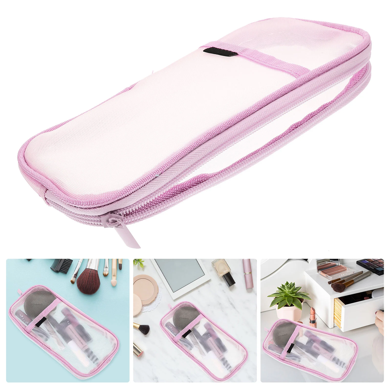 

Large Capacity Pencil Bag Zipper Design Wear-Resistant Material Multi-Function Stationery Storage Bag For