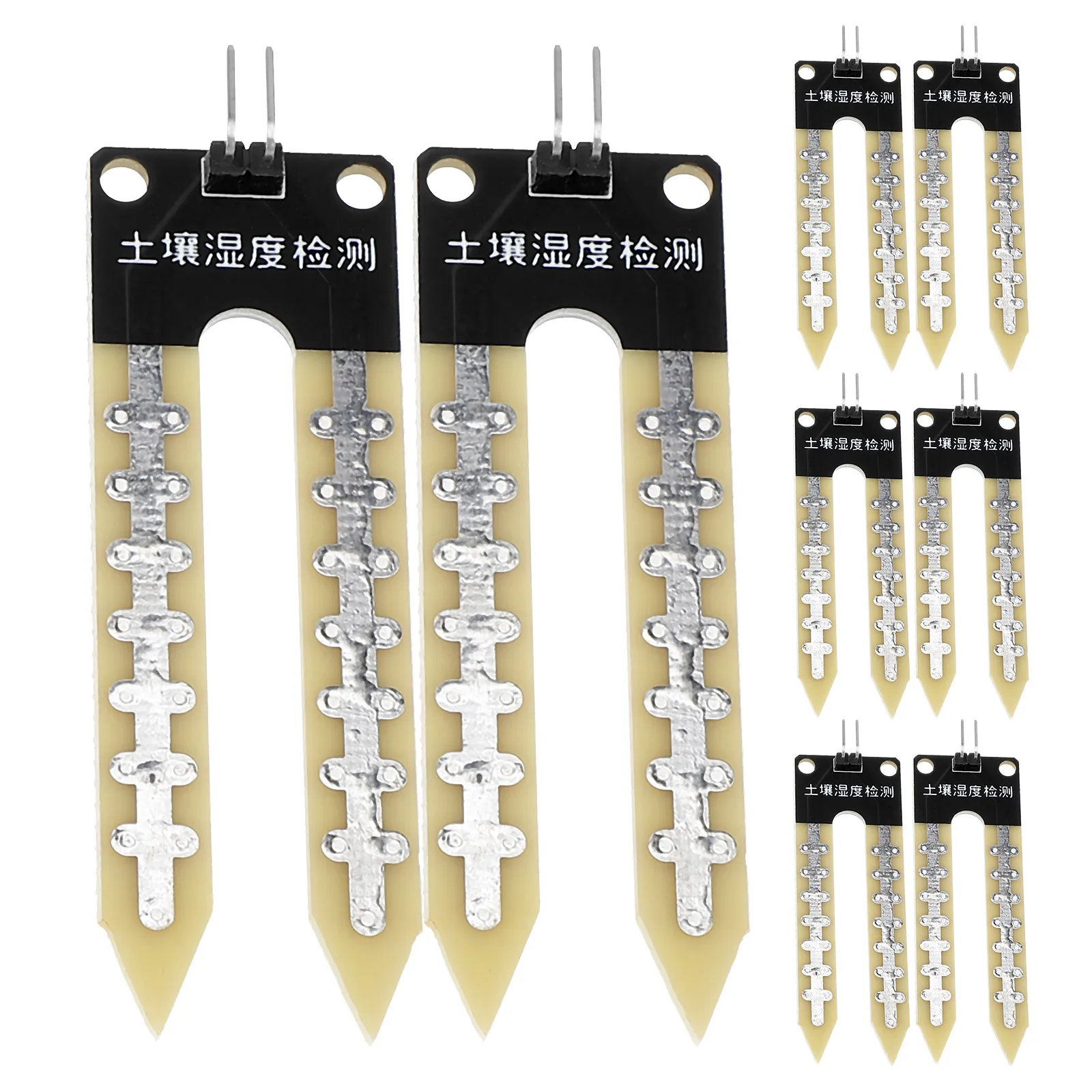 

8pcs Soil Moisture Sensor Meter for Gardening Agriculture High Sensitivity Lightweight Easy Installation Humidity