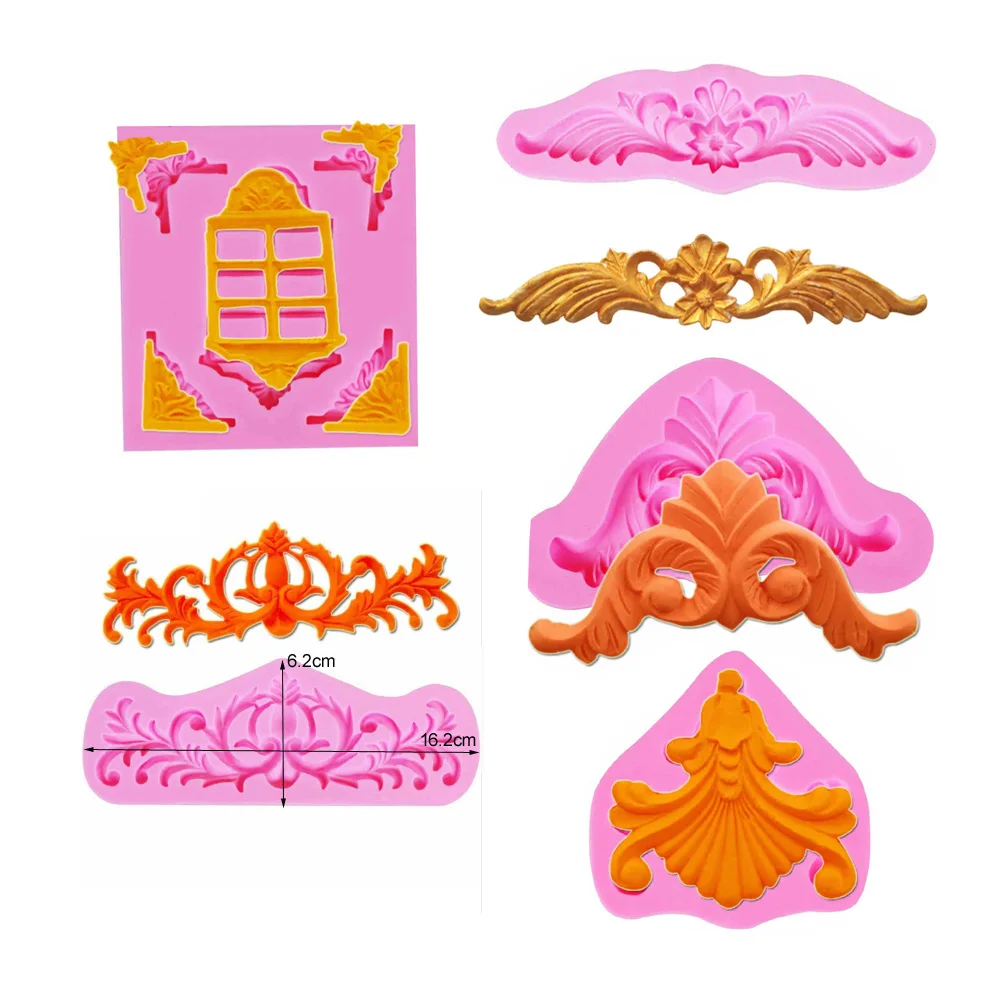 Kinds Classical Relief Silicone Mold Lace Mat Fondant Mould Cake Decorating Tool Gumpaste Sugarcraft Kitchen Accessorie m665