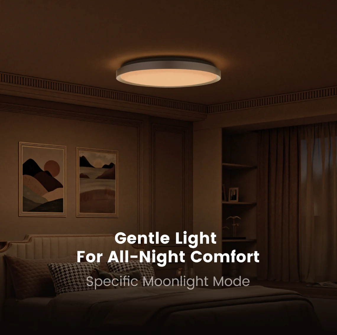 Yeelight Jupiter D Smart Ceiling Light RGBIC 16M Colors 2700K-6500K Ra90 Alexa Google Home Flush Mount 40W-60W Wi-Fi