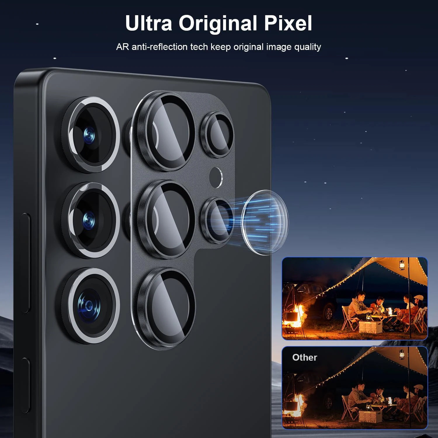 غطاء حماية لعدسة الكاميرا لهاتف سامسونج جالاكسي S25 الترا 5G 2025 S24 Plus S23 S25Ultra S25Plus ملحقات حماية الهاتف