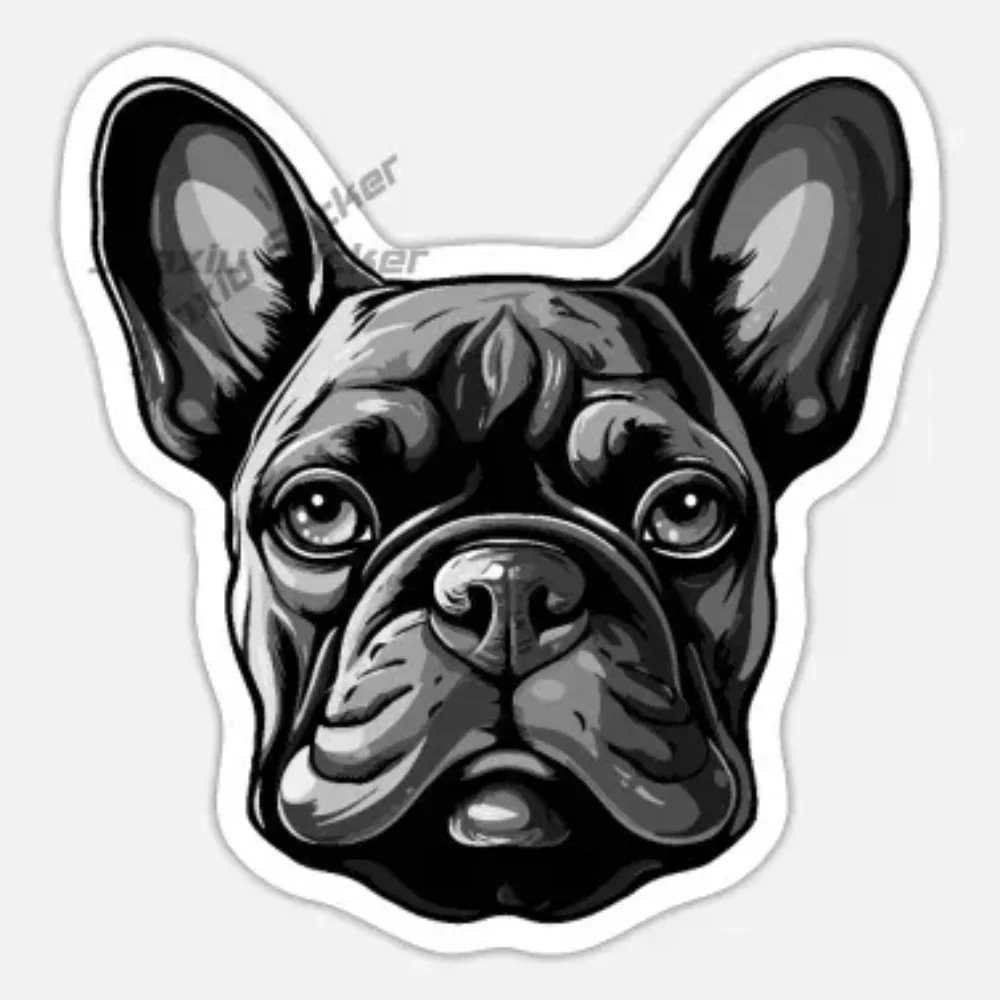 French Bulldog Pet Dog Cute Creative Car Stickers Laptop Window Car Truck Table Bicycle Decal Decorative Accessories